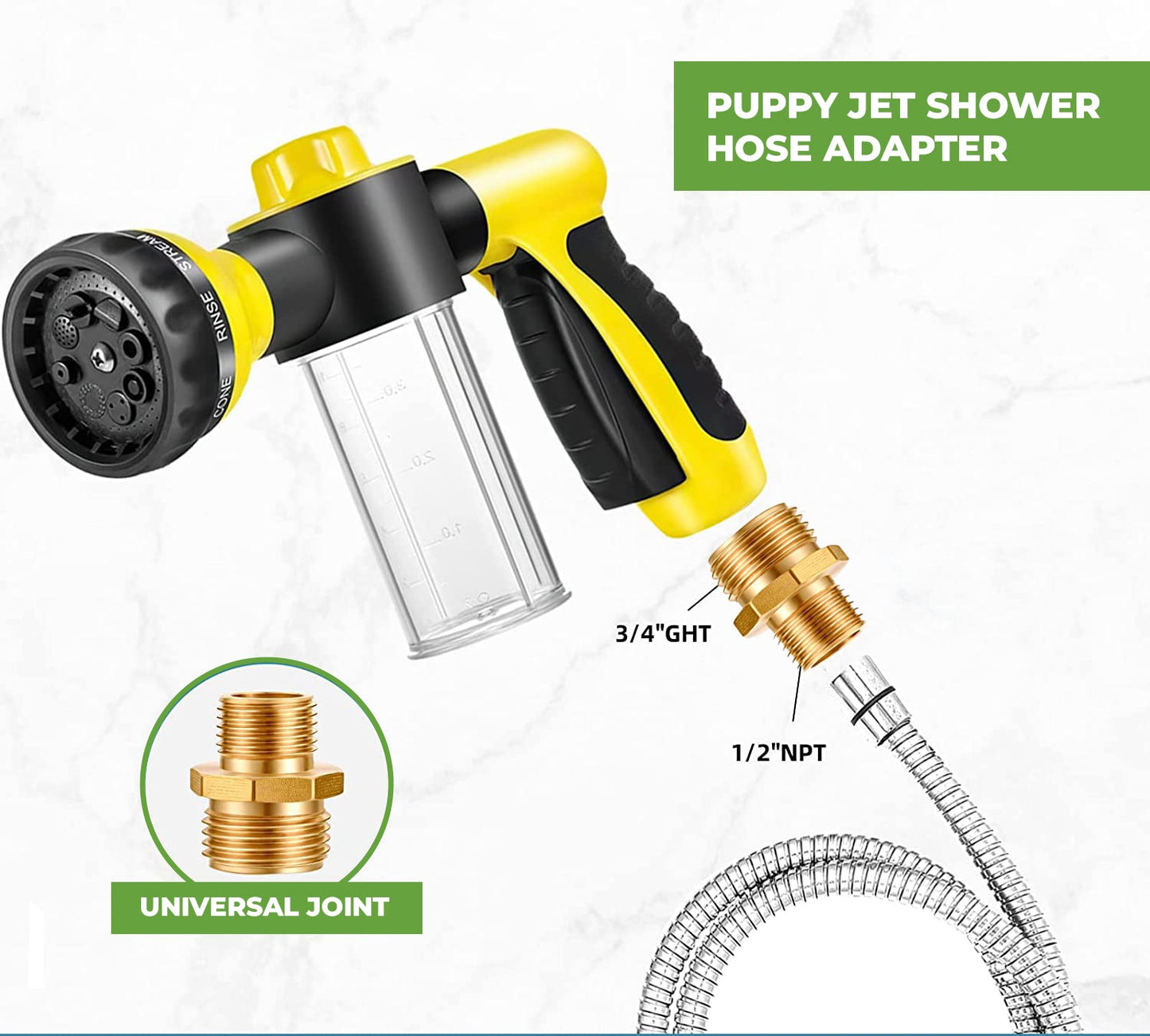 Shower Head Hose Easily Rinses Your Pet